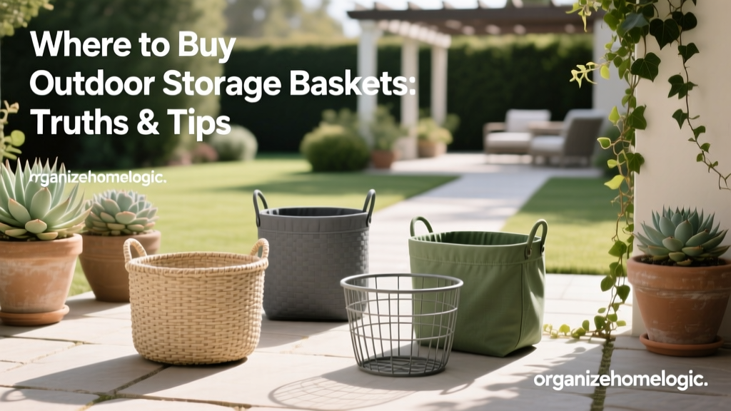 Where to Buy Outdoor Storage Baskets: Truths & Tips