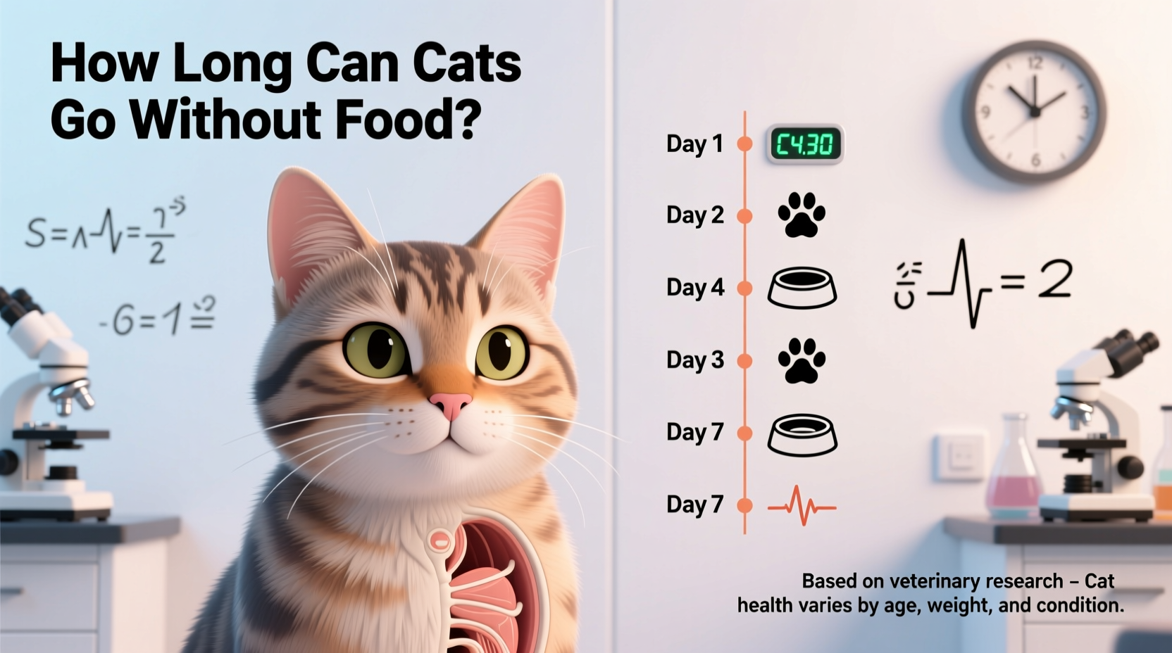 How Many Days Can Cats Go Without Food: Vet-Backed Timeline