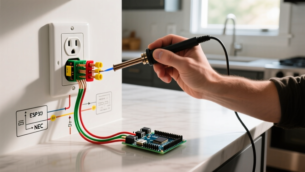 How to Wire an Electrical Outlet on Island Countertops