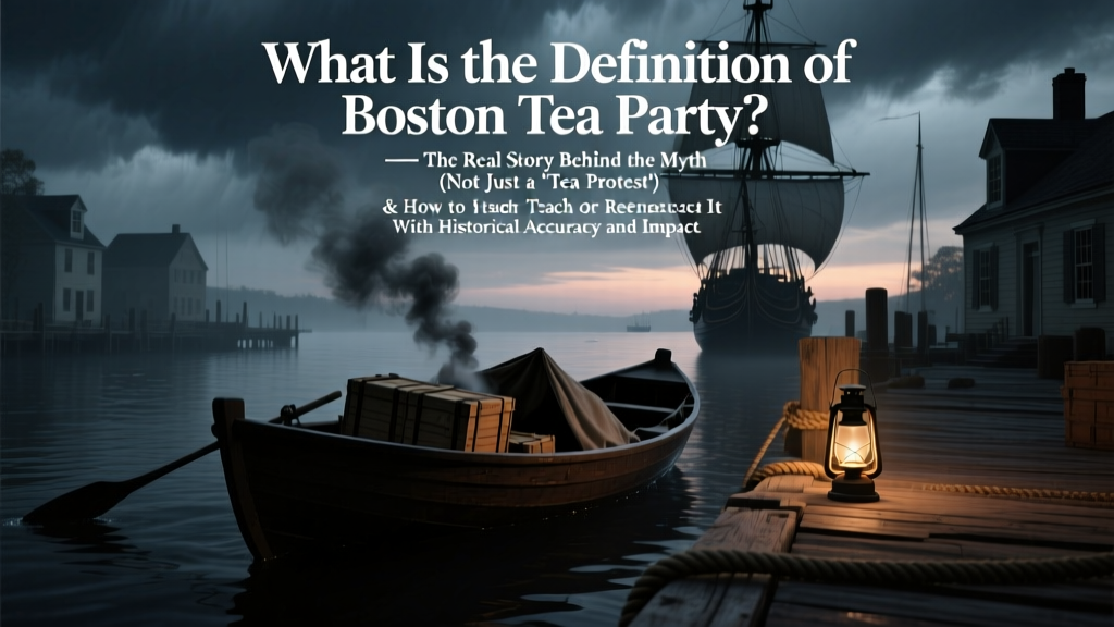 Boston Tea Party: Real Story & Accurate Reenactment