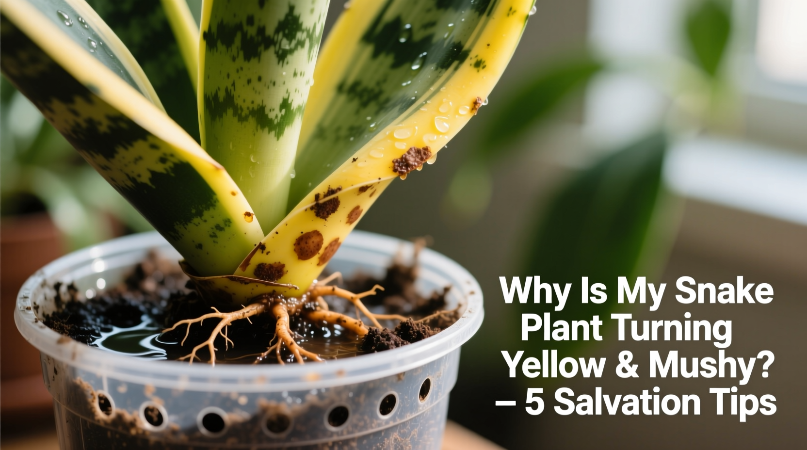 why is my snake plant turning yellow and mushy salvation tips