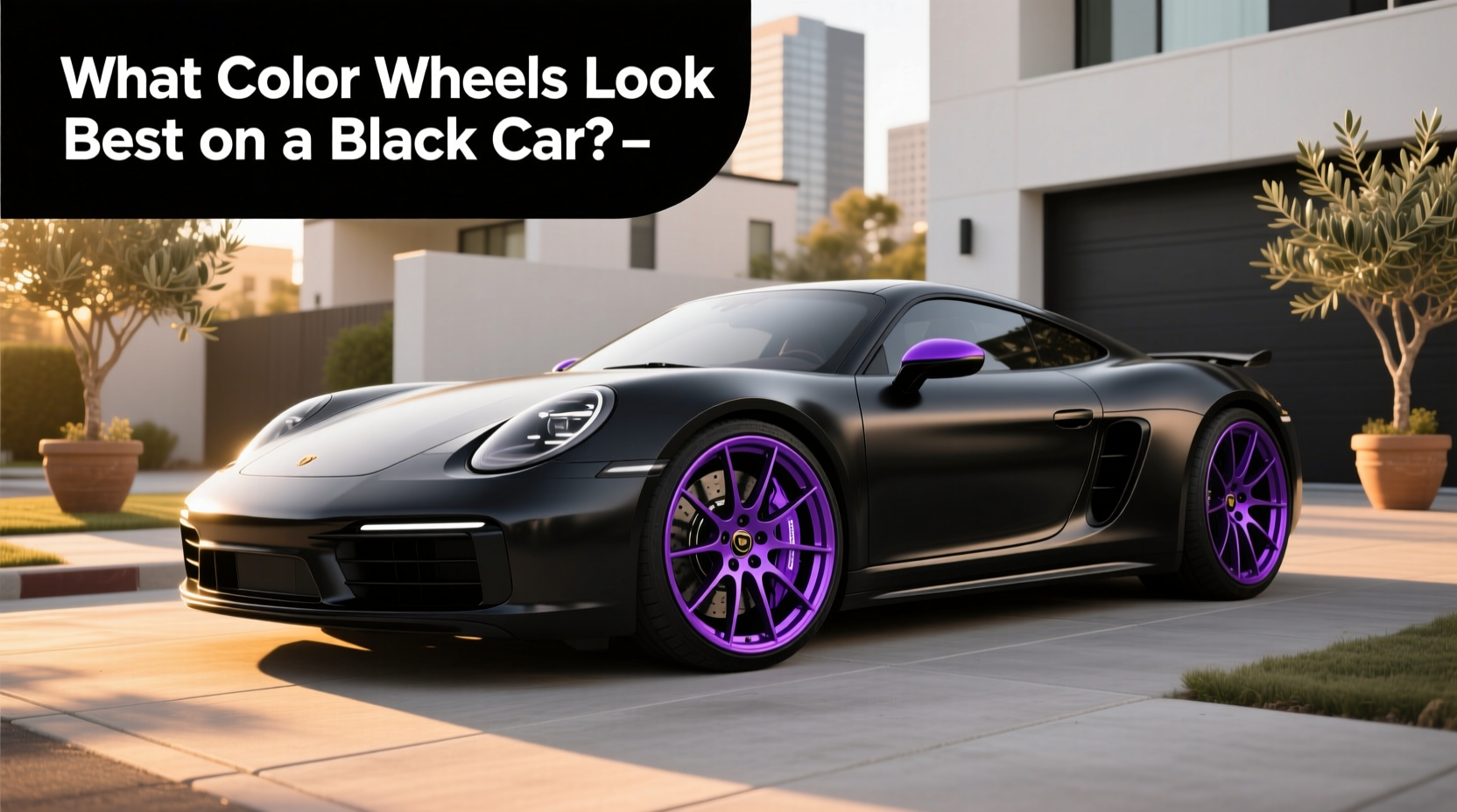 How to Choose Purple and Black Rims: What Color Wheels Look Best on a Black Car?