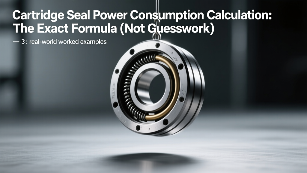 Cartridge Seal Power Calculation: API 682 Energy Savings