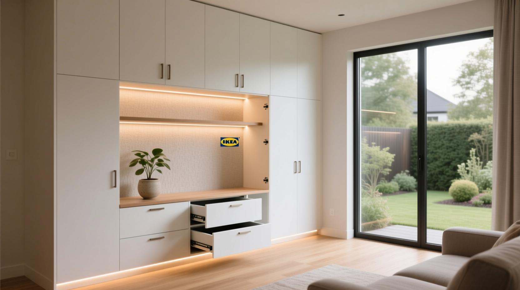 ikea built in storage