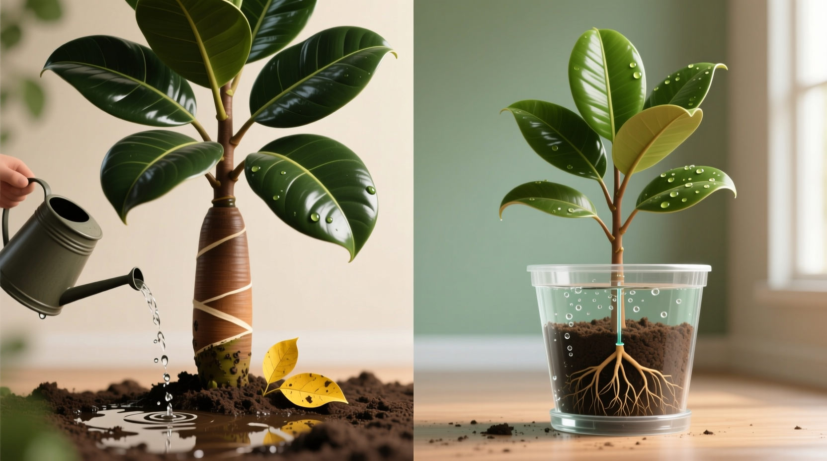 Bottom Watering Rubber Trees: Science-Backed Truth