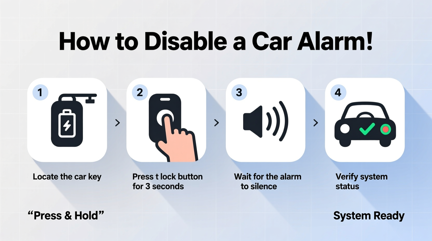 how to disable alarm in car