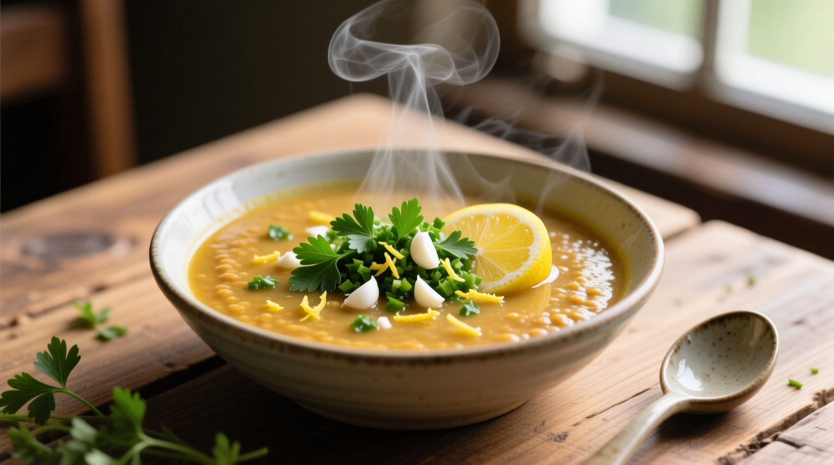 easy lentil soup parsley garlic lemon gremolata recipe