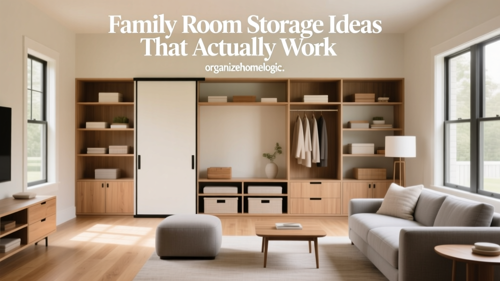 Family Room Storage Ideas That Actually Work
