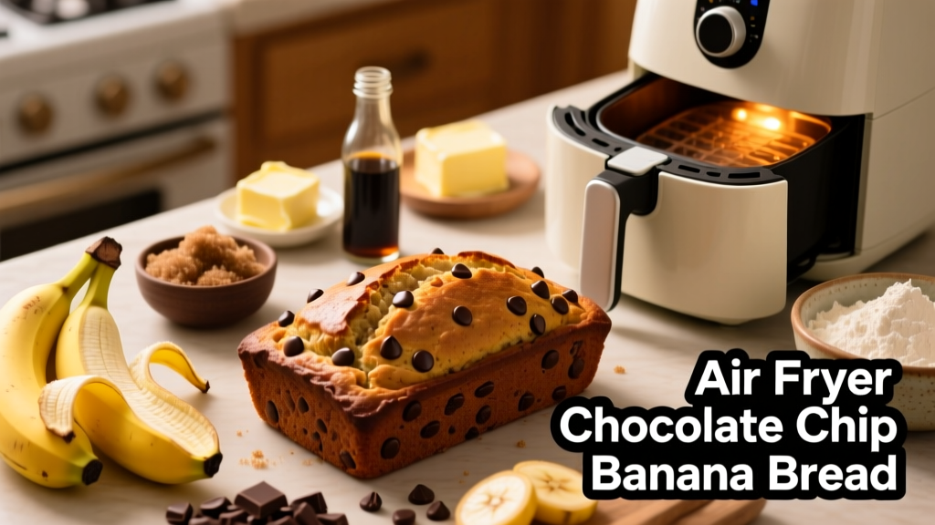 Air Fryer Chocolate Chip Banana Bread Recipe