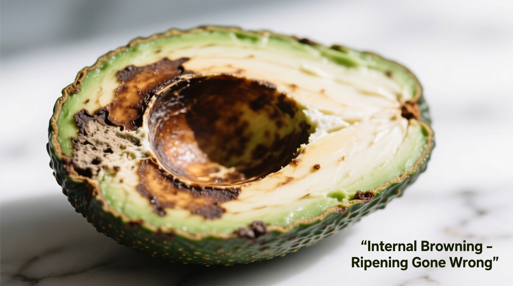 why is my avocado brown inside but still firm ripening gone wrong