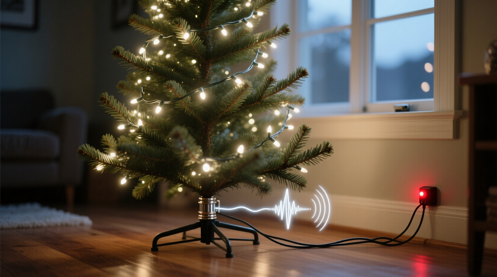 why does my prelit tree have a faint buzzing sound when turned on