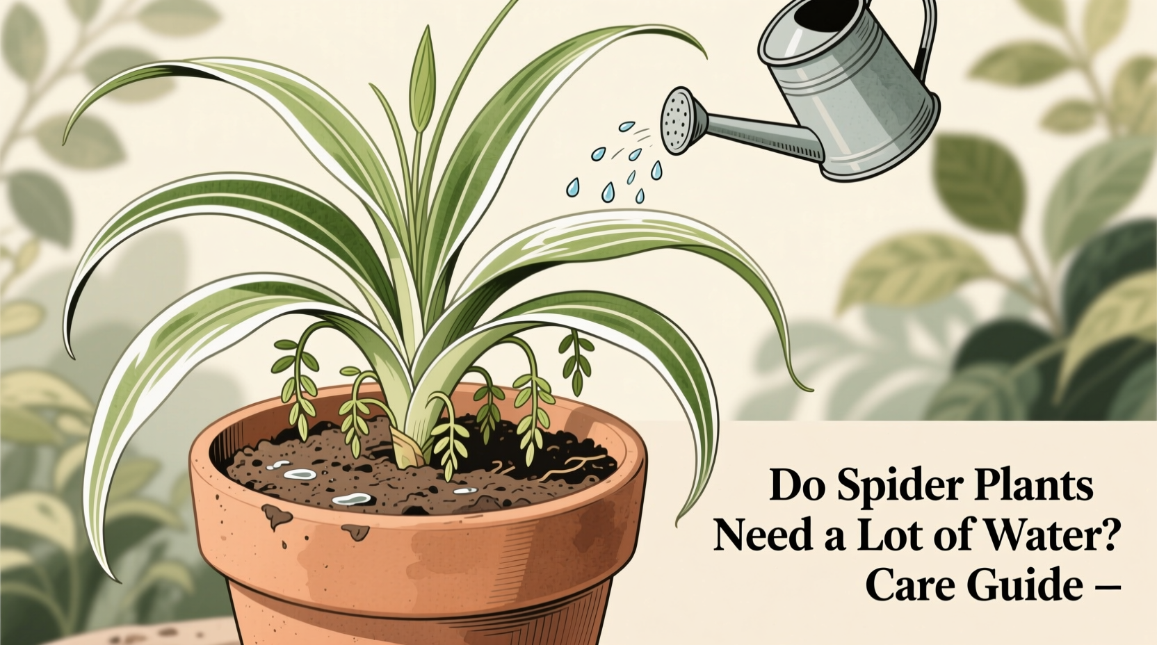 Do Spider Plants Need A Lot Of Water