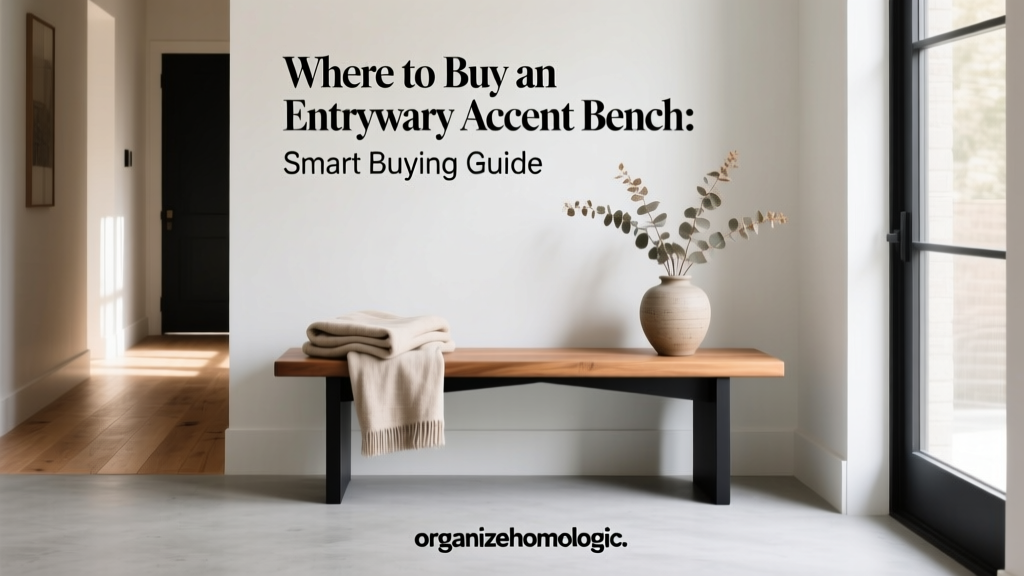 Where to Buy an Entryway Accent Bench: Smart Buying Guide