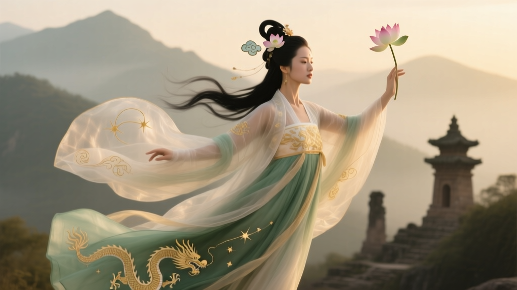 Mythology-Inspired Hanfu: Recreating Feitian & Deity Garments