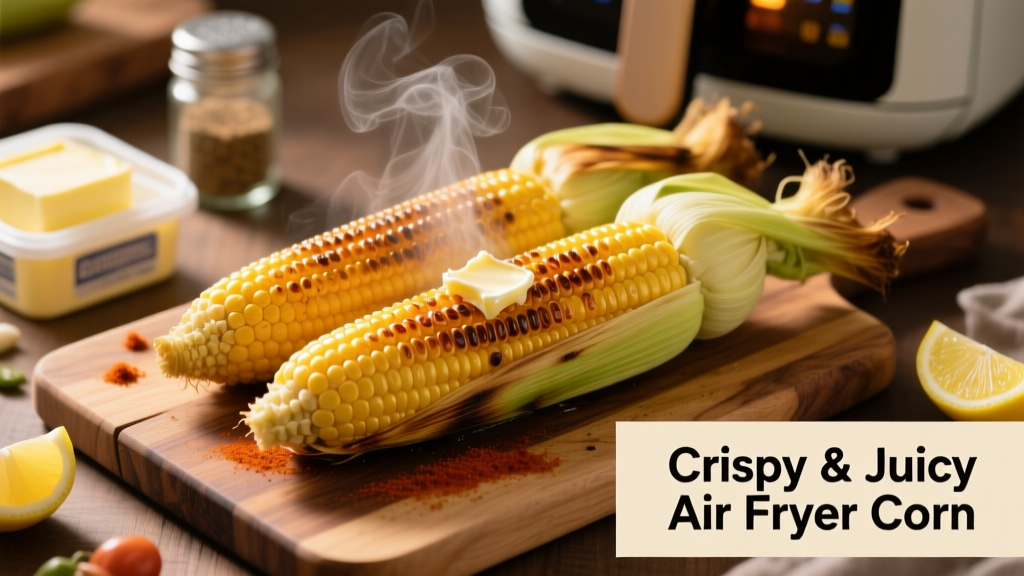 How to Grill Corn in an Air Fryer (Crispy & Juicy!)