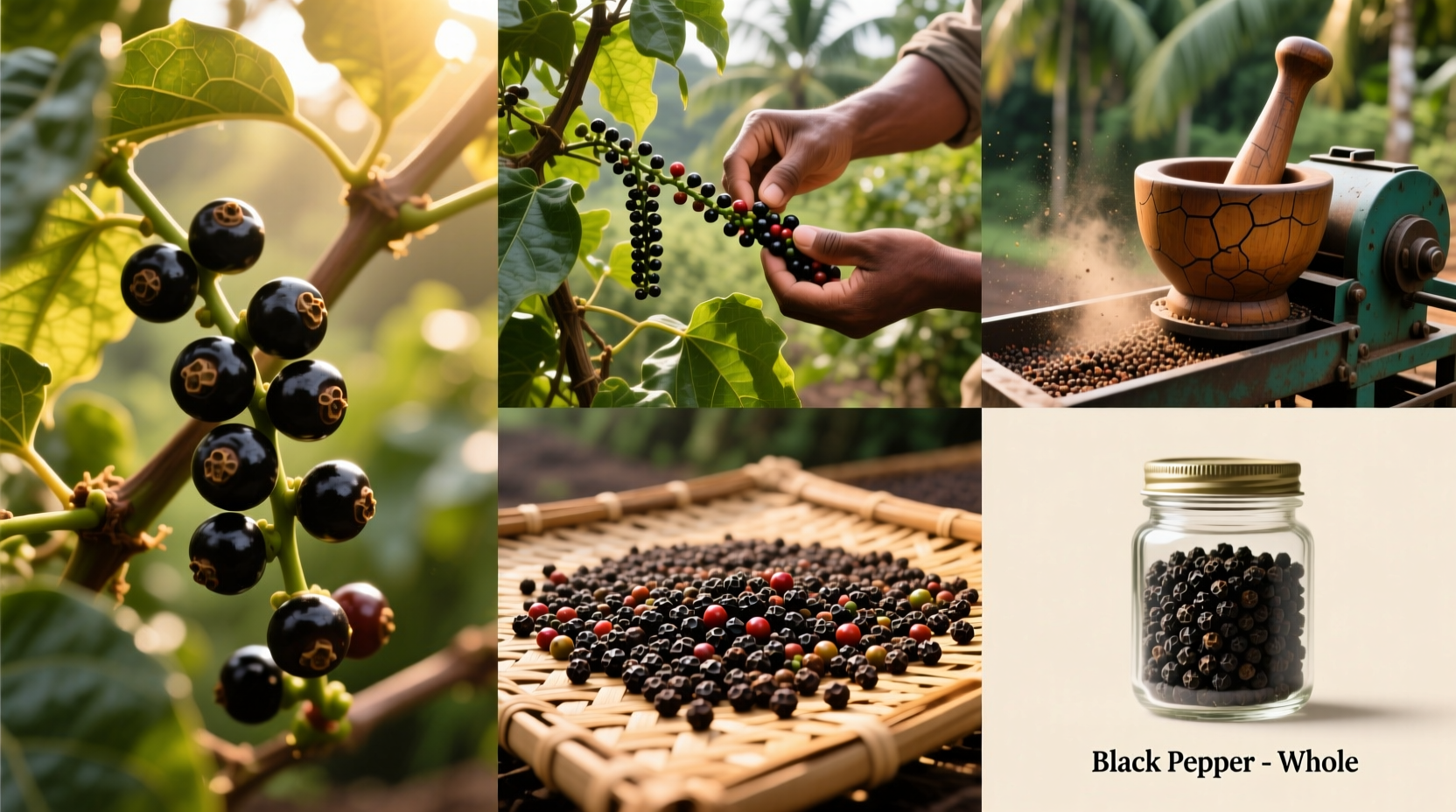 Wie wird schwarzer Pfeffer hergestellt? Der komplette Prozess