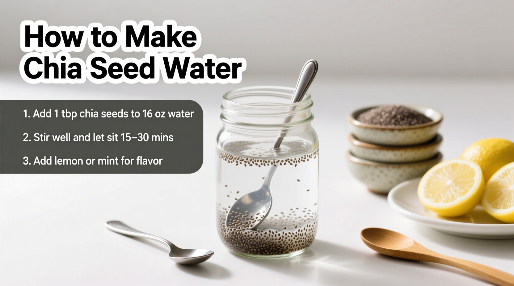 how to make chia seed water