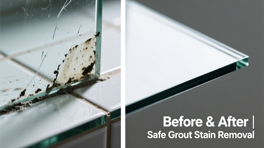 How to Remove Tile Grout Stain from Glass Safely