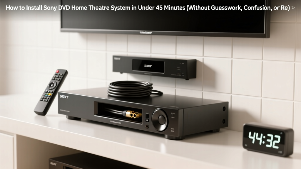 How To Install Sony Dvd Home Theater System (2026)