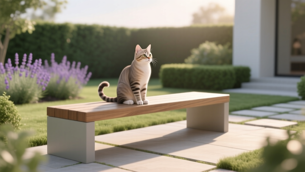 Why Cats Sit on the Garden Bench Outside