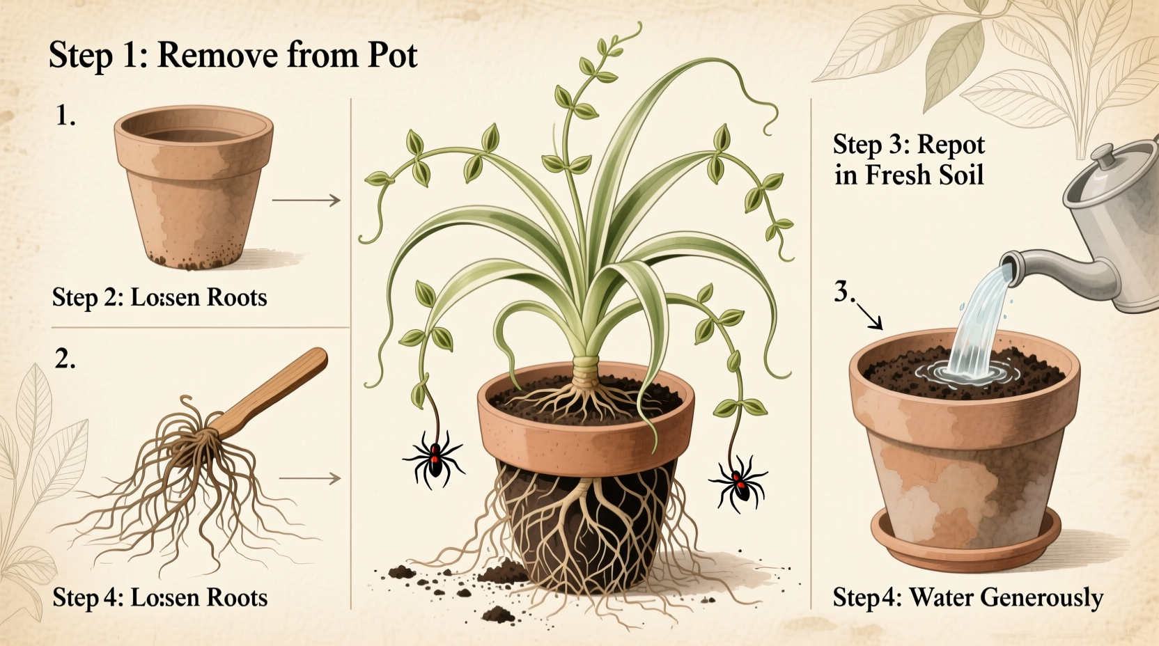 How Do I Repot A Spider Plant
