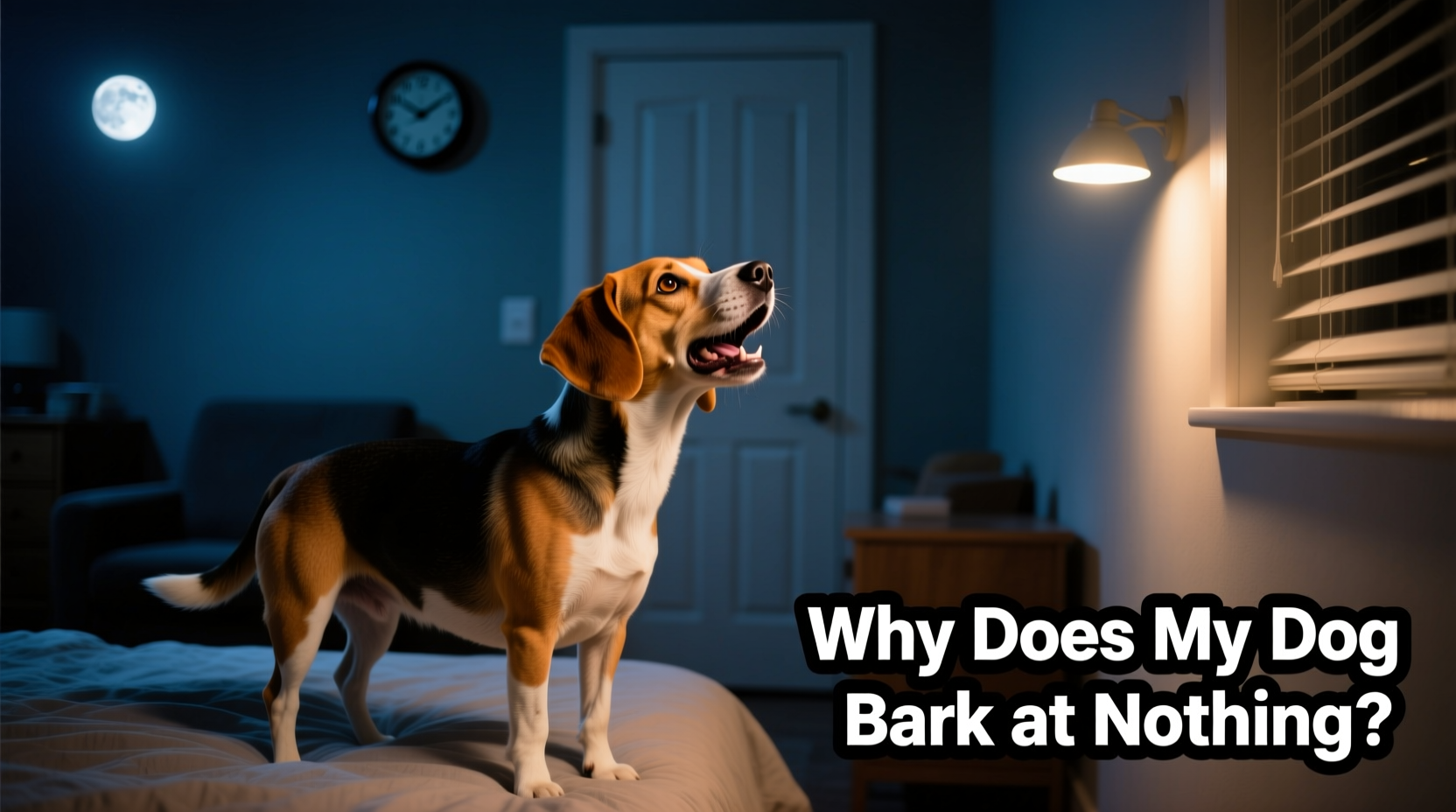 why does my dog bark at nothing late at night calming strategies that help