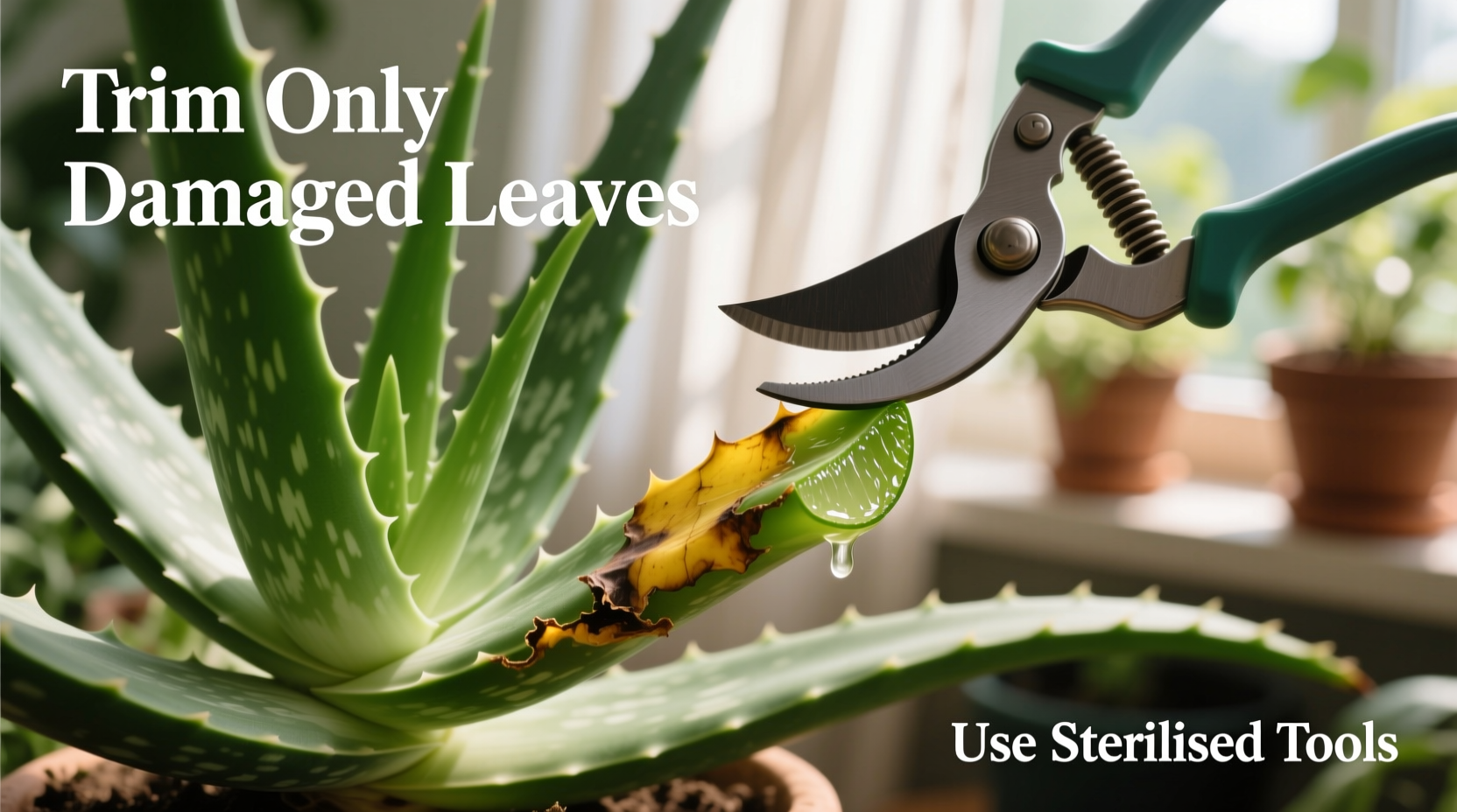 Trim Aloe Vera in 5 Steps | TheHomeSprouts