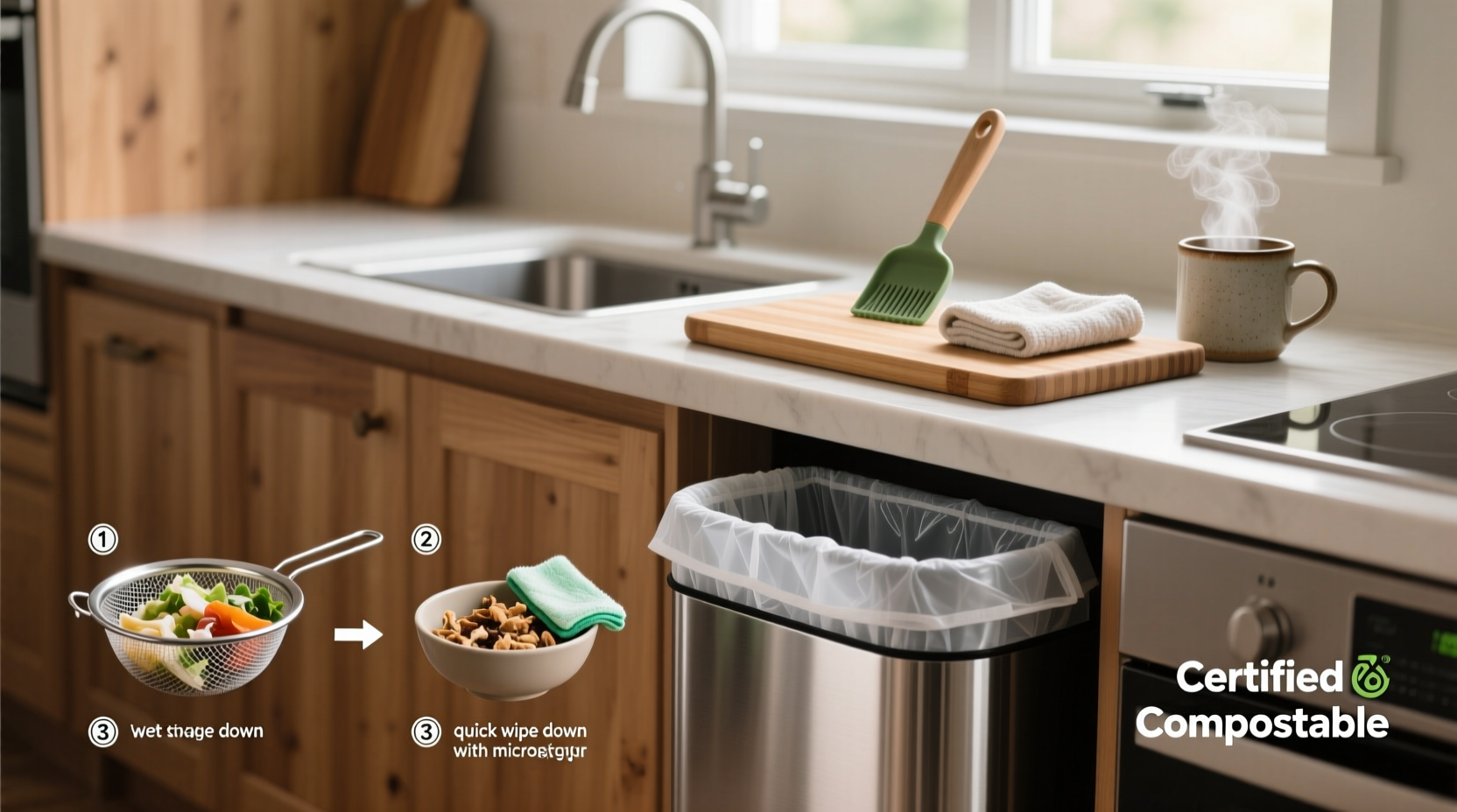 biodegradable trash bags do they work in humid kitchens