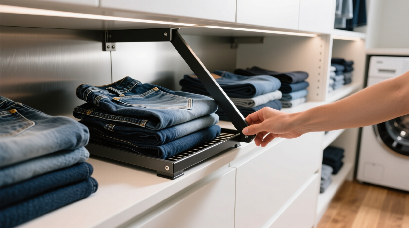 closet organization tips best fix for sliding jeans