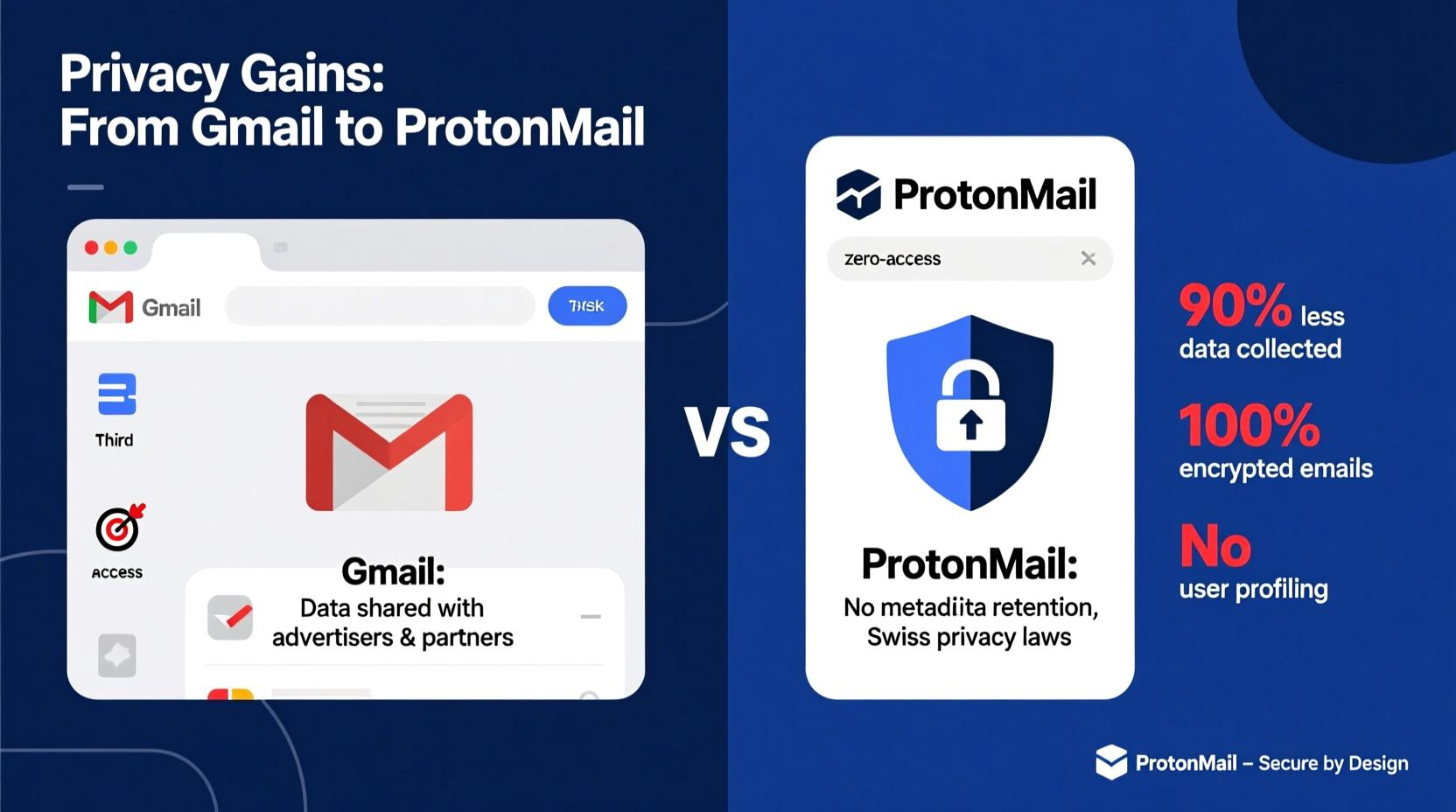 switching from gmail to protonmail what privacy gains are real