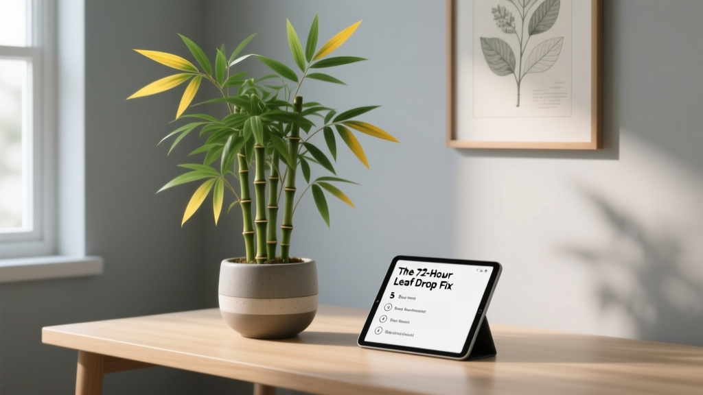 Indoor Bamboo Watering Guide: Stop Leaf Drop