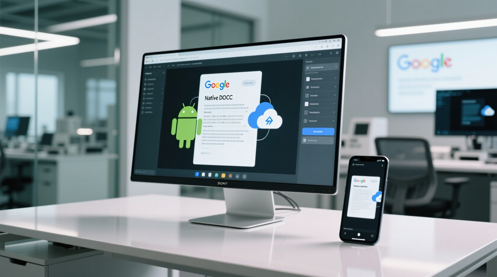 google unveils slides for android native docx editing