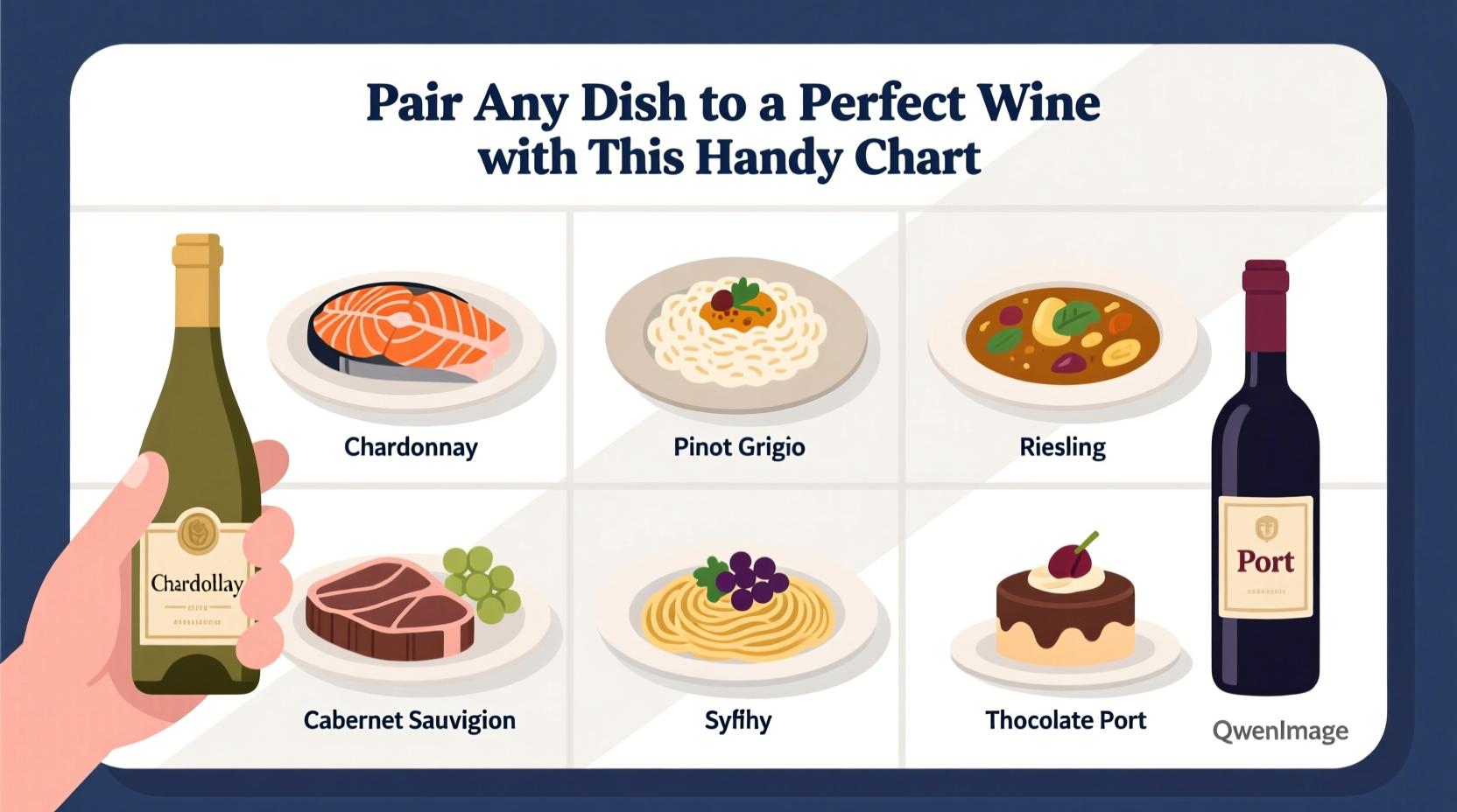 pair any dish to a perfect wine with this handy chart