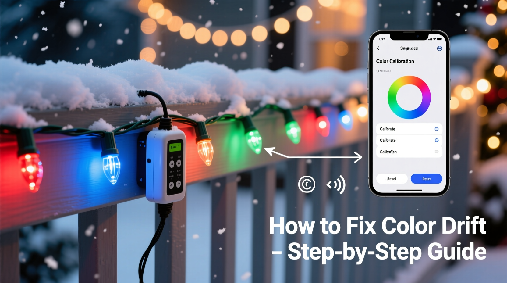 why is my smart christmas light color off calibration and how to fix it