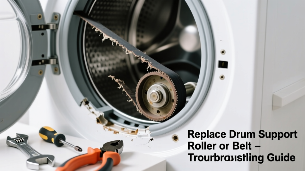 Dryer Making Noise? Replace Drum Support Roller or Belt