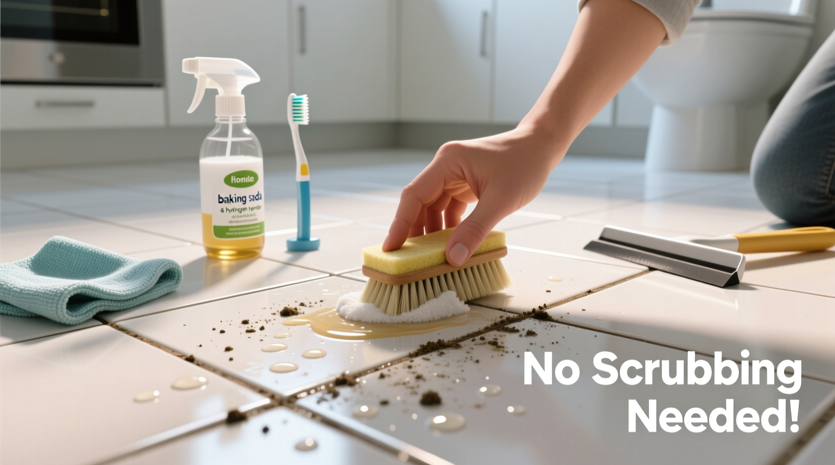 how to clean grout lines without scrubbing for hours effective hacks