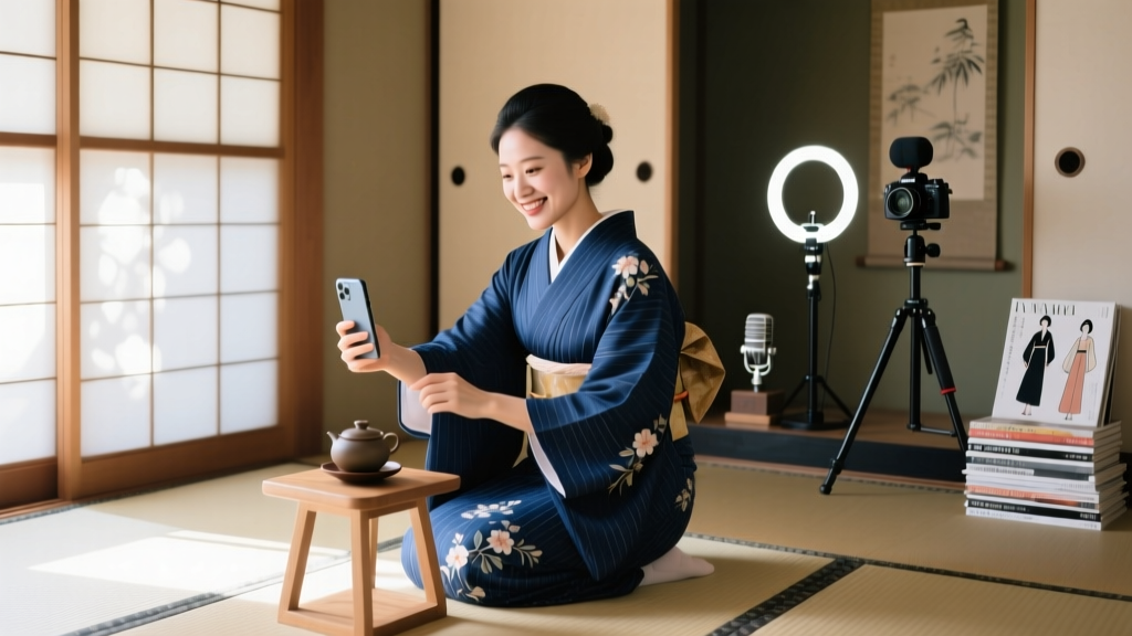 Building a Kimono Vlogging Channel and Online Community
