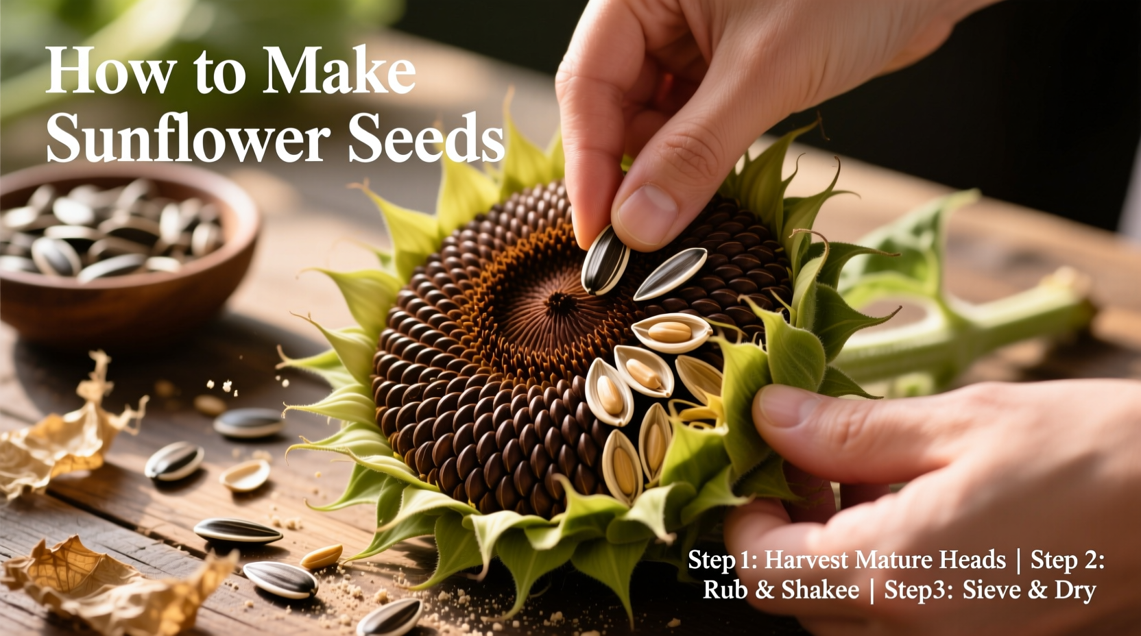 how to make sunflower seeds