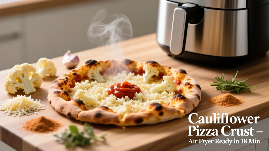 Cauliflower Pizza Crust in Air Fryer (Crispy & Easy!)