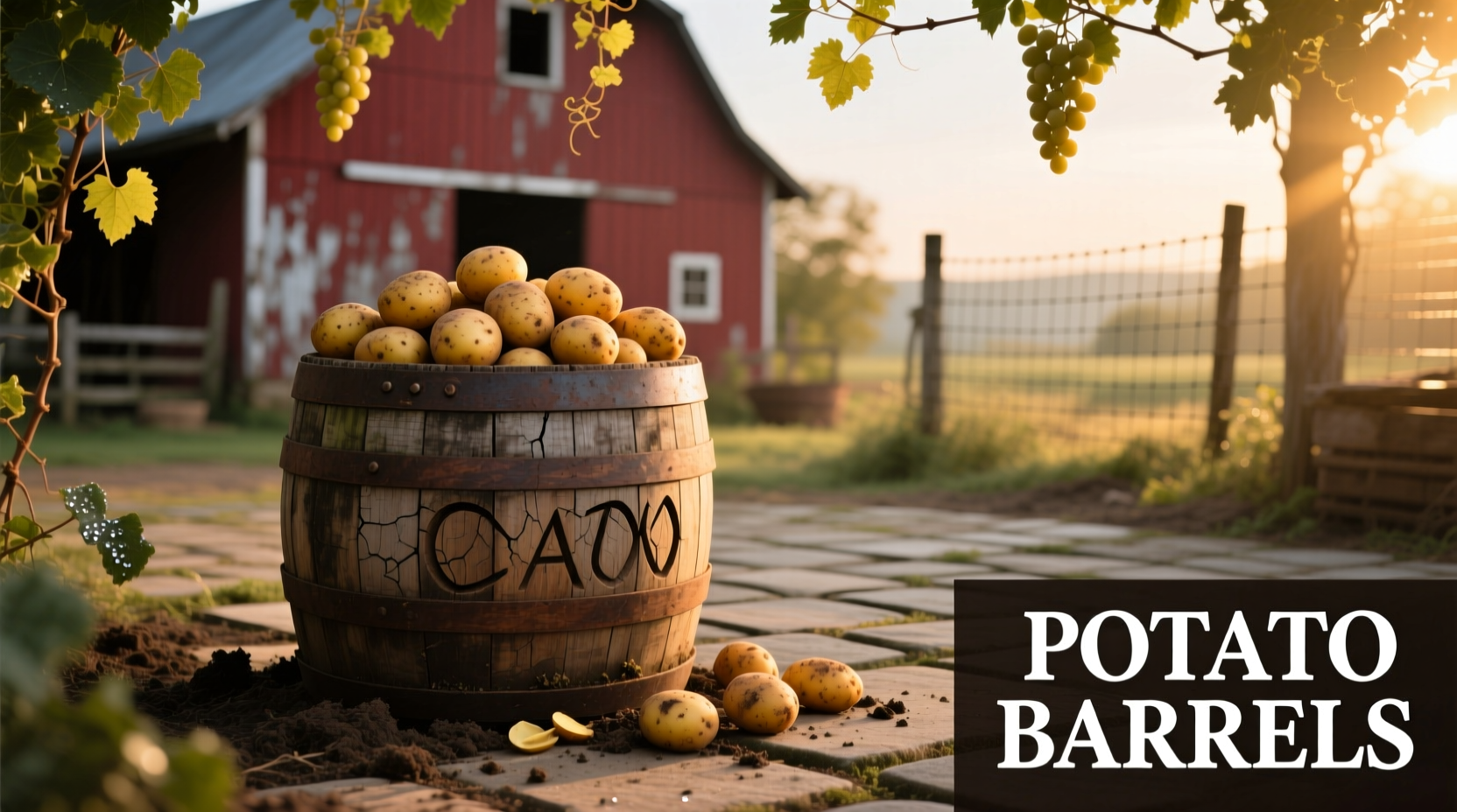 potato barrels