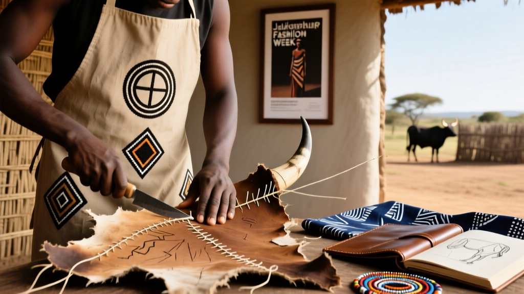 South African Nguni Cattle Hide Apron Making Process