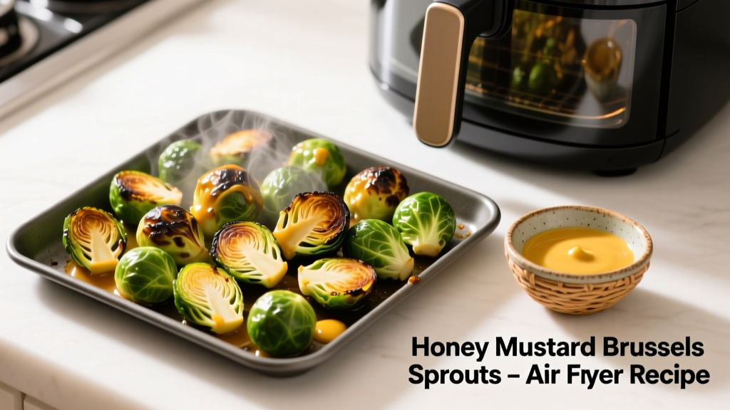 Honey Mustard Brussels Sprouts Air Fryer Recipe
