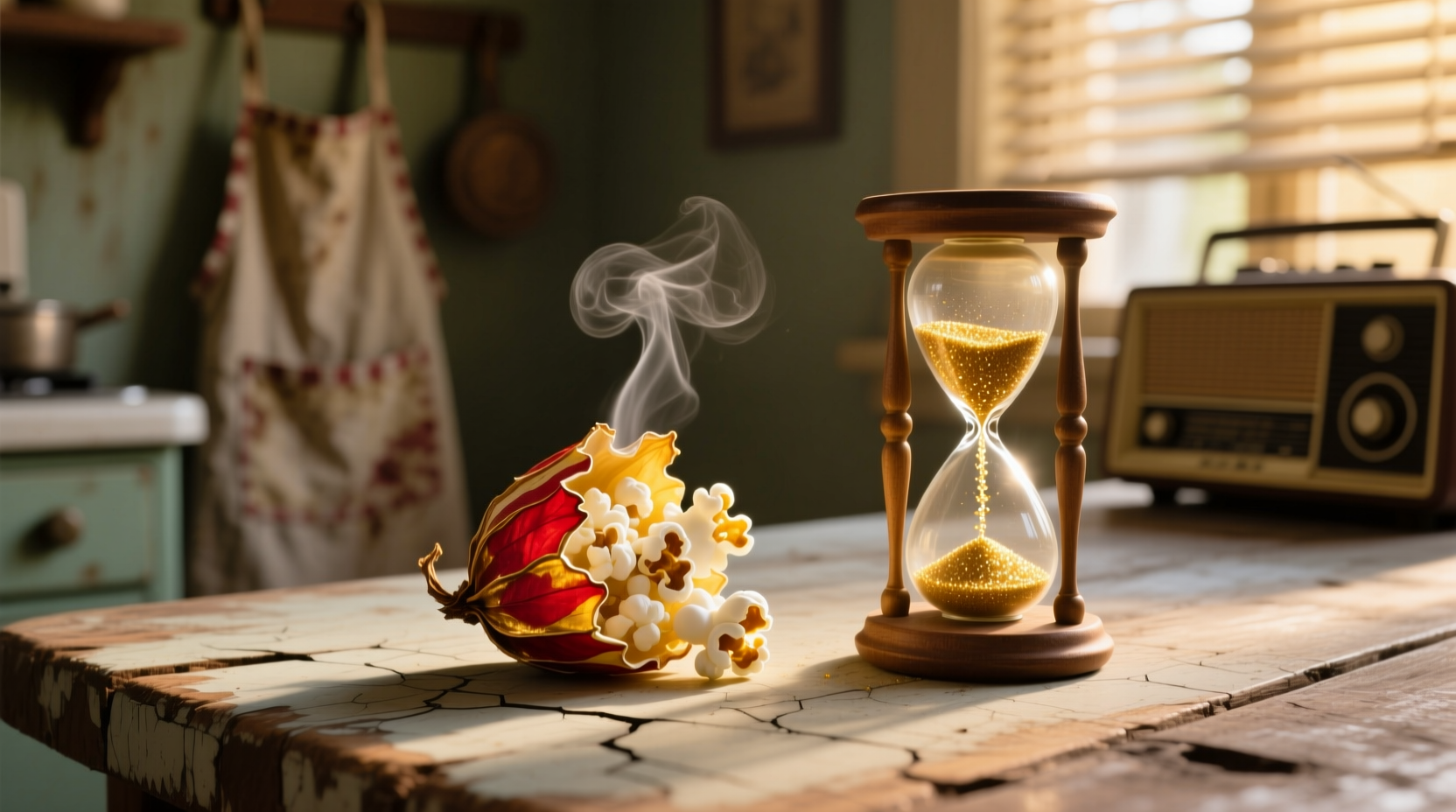 bring stale popcorn back to life with a little time in