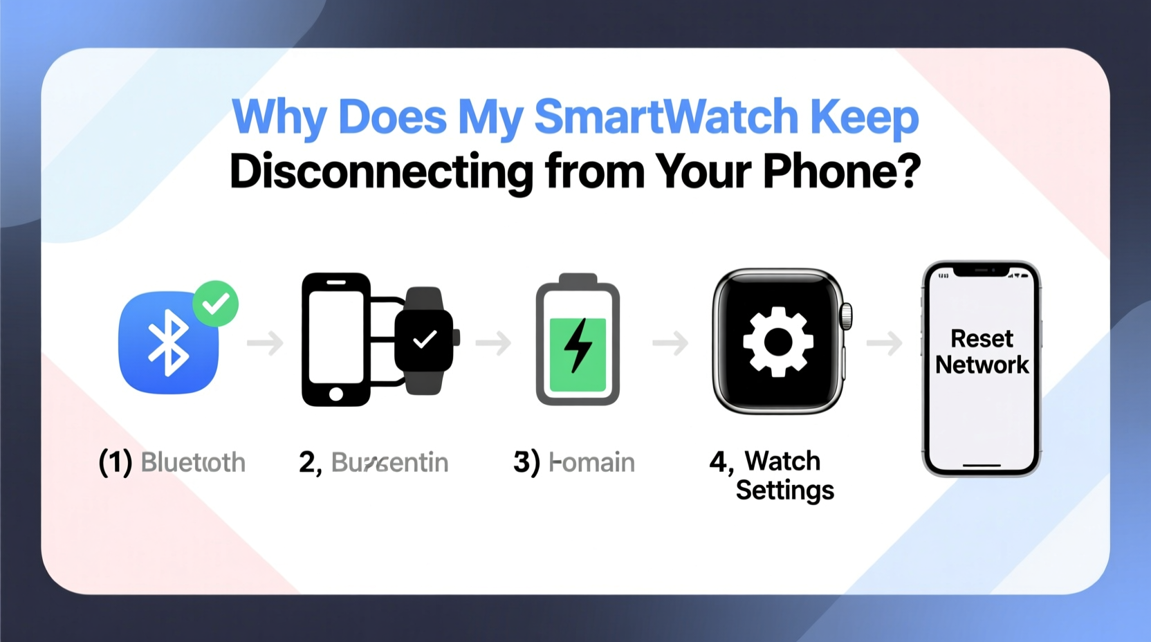why does my smartwatch keep disconnecting from my phone simple troubleshooting steps
