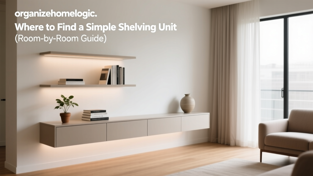 Where to Find a Simple Shelving Unit (Room-by-Room Guide)