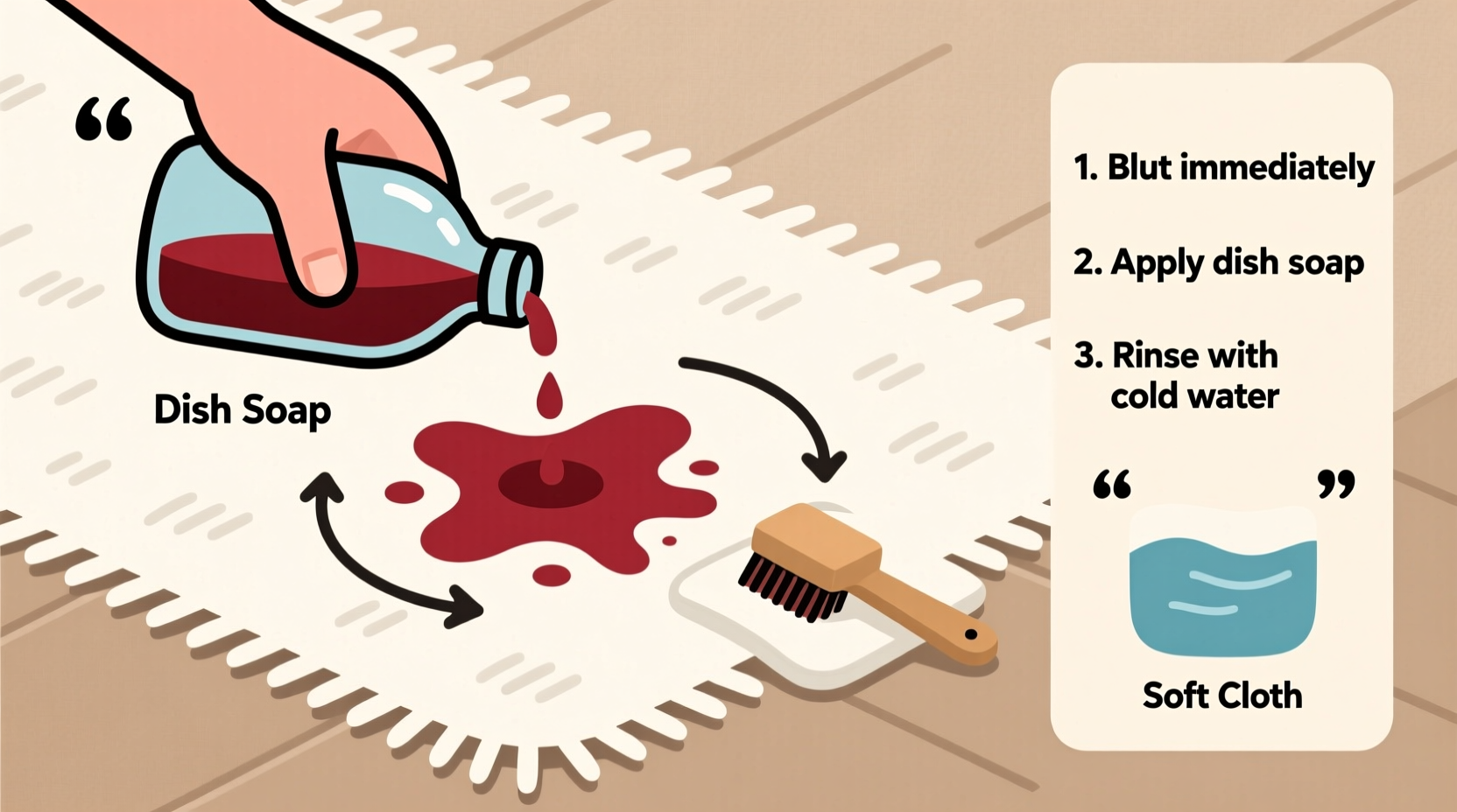 How To Remove Red Wine Stains From Carpet Using Dish Soap