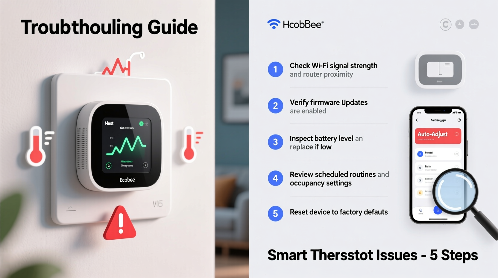 why is my smart thermostat acting weird and changing temps on its own