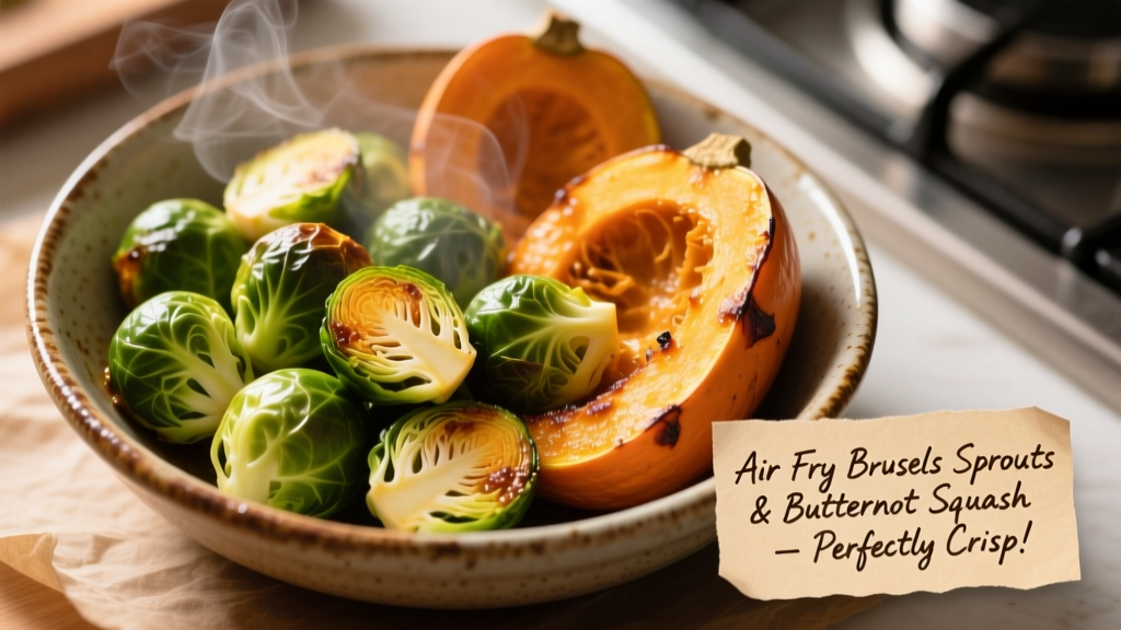 Air Fry Brussels Sprouts & Butternut Squash Perfectly