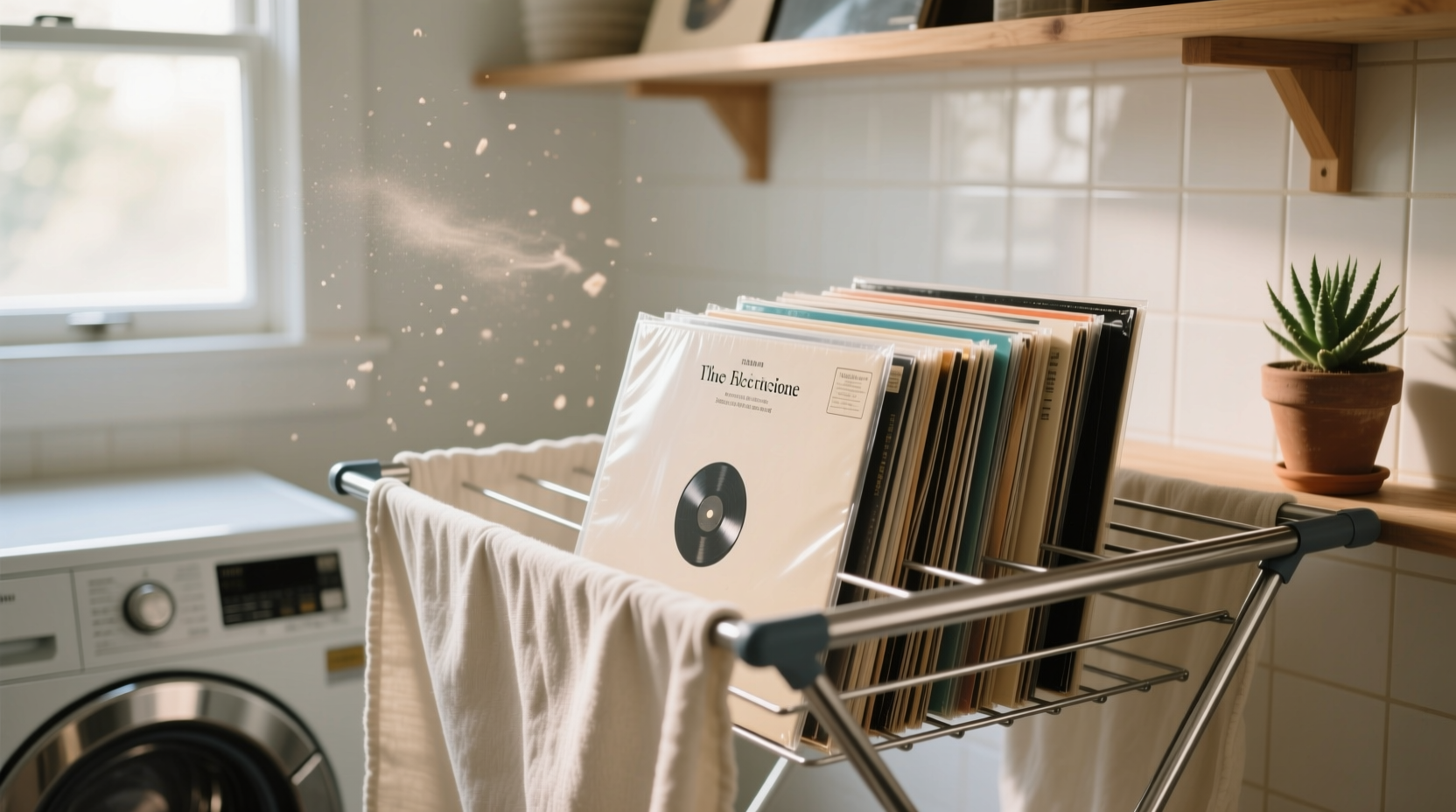 how to clean vinyl record sleeves in laundry rooms