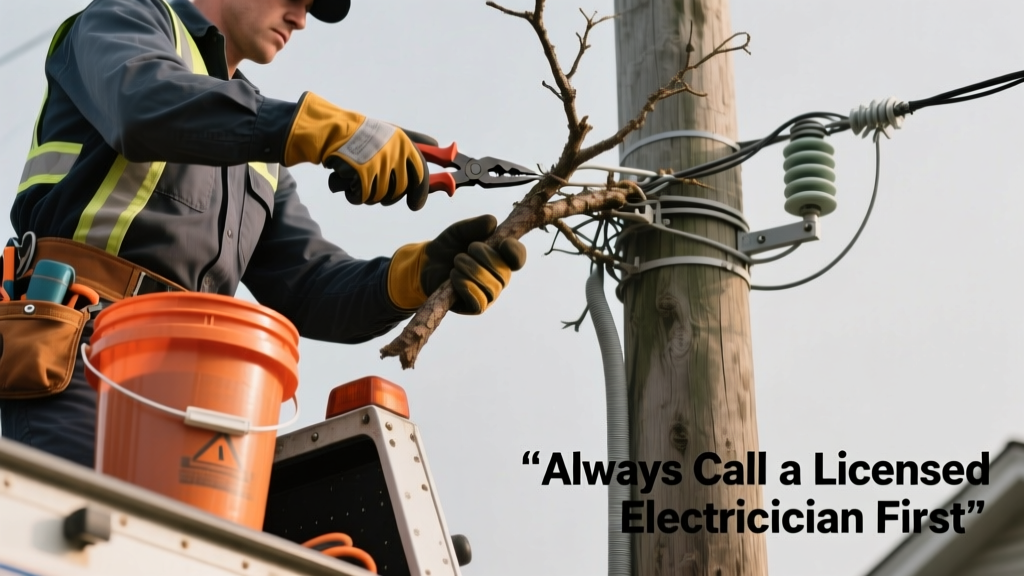 How to Handle a Tree Branch on a Power Line Safely